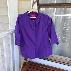 Purple swing coat, jacket, blazer for work or travel! EUC VINTAGE condition.